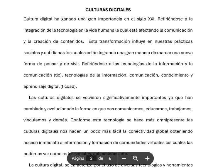 Texto sobre Culturas Digitales 